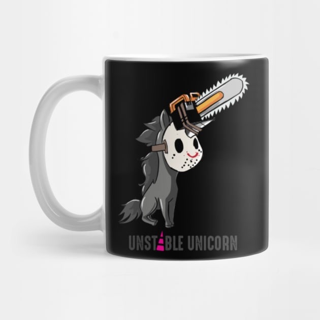 Unstable Unicorn, Chainsaw, Halloween by Xizin Gao